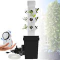Garden Planter Hydroponics Tower Hydrating Pump/Timer/Adapter Aeroponics Growing Kit for Herbs Net Pots Fruits Vegetables24Holes//1pc