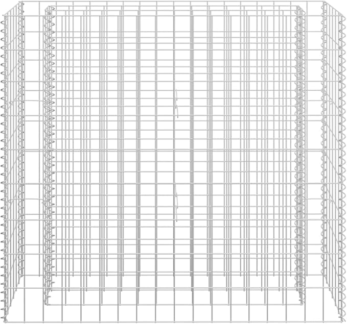Gabion Raised BedOutdoor Garden GabionsStone BasketsPlanters Raised Vegetable BedsGarden DecorationGalvanized Steel 35.4x11.8x35.4