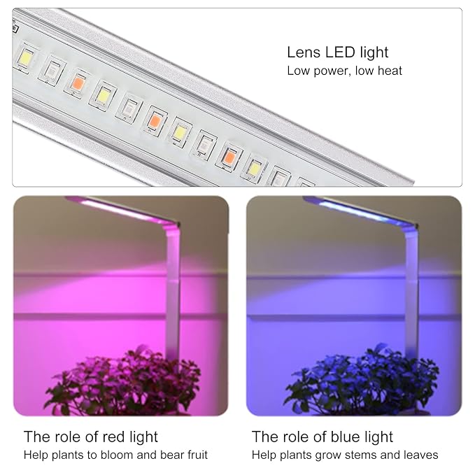 Indoor Gardening System Hydroponic Plant Growing System Indoor Home Herb Garden Set Indoor Vegetable Growing System Hydroponic Planter for Home Kitchen Office