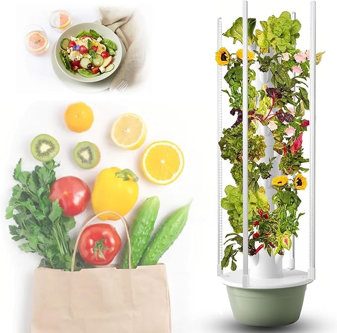 Hydroponic Growing System Hydroponic Planter Hydroponic Germination Kit Smart Hydroponic Growing System Indoor Hydroponic Garden Herb Grow Kit for Herbs Fruits and Vegetables9Layers/36Pots