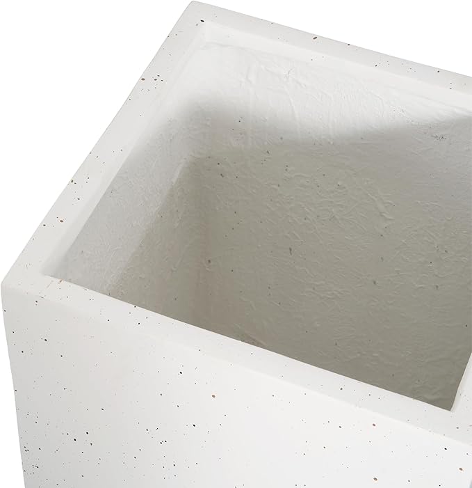 Handmade Rectangle Planter Box 20''H White