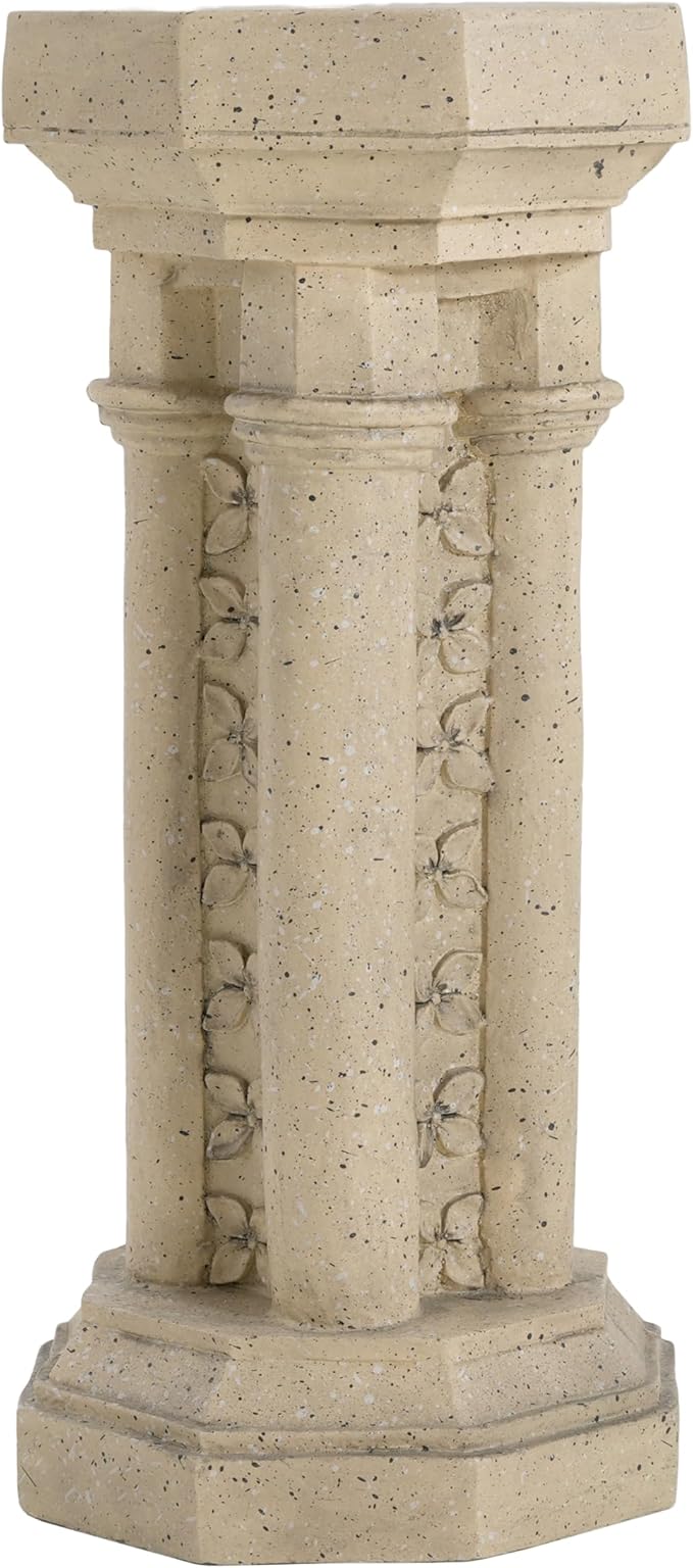 Pedestal Column Plant Stand 23.25 Inch Indoor and Outdoor