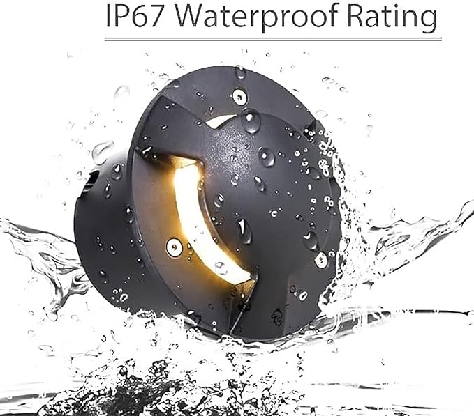 LED Ground Lights - Outdoor Landscape Light Side-emitting Underground Lamp LED Recessed Spotlight IP67 Outdoor Waterproof Lamp Garden Lawn Garden Ground Landscape Lights(5wThree sided luminescenc