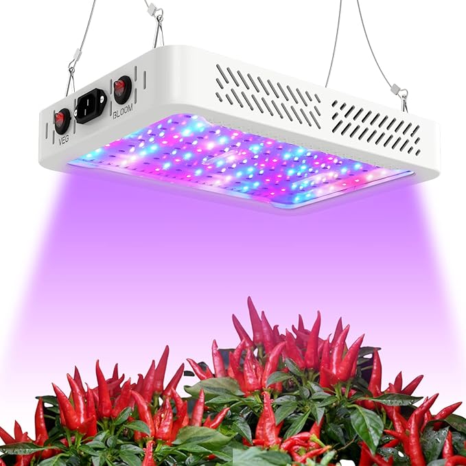 1000w LED Grow Light for Indoor Plants Full Spectrum Plant Light Growing Lamp for Hydroponic Indoor Plant Veg and Flower for Grow Tent (Actual Power 100W=1000W HPS)