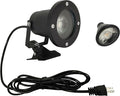 1pcs Outdoor Waterproof Clip On Light 5W Spotlight Desk Stand Lamp Directional Adjustable Portable 9.8 Ft Plug in Cord for Signboard Background Warm White Light GU10 Bulb Included