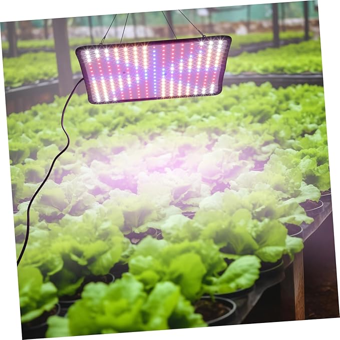 1set Dimmable Led Hanging Grow Light for Indoor Plants Led Plant Growth Lamp Chain Red Orange White Light Compatible for Home Gardening