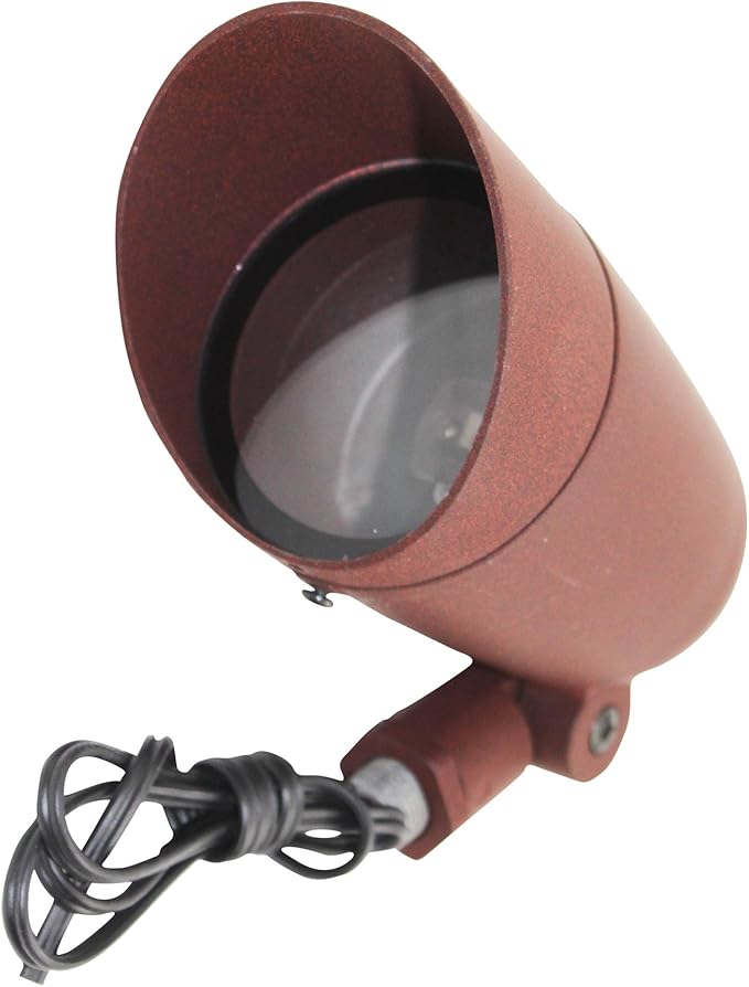 Lighting BL1-UL Landscape Light Small Bullyte Flood Spot Light Long Shroud MR16 Sienna Finish