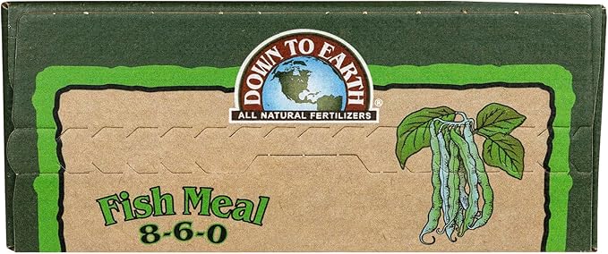 Down to Earth Fish Meal Natural Fertilizer 8-6-0 OMRI