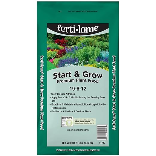 Fertilome (11747) Start &amp Grow Premium Plant Food 19-6-12 (20 lbs.)