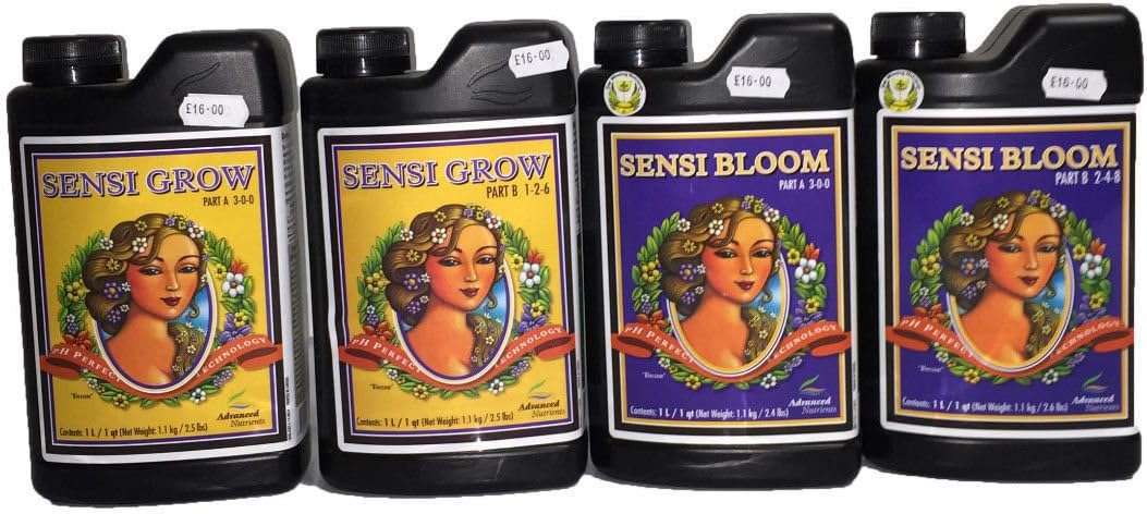 Advanced Nutrients Ph Perfect Sensi Grow Bloom 1 Litre 1L A+B Set Hydroponics