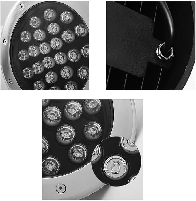 Outdoor Buried Lights - 24V LED Landscape Lights Underground Light Waterproof IP67 Spotlight Recessed Round Floor Lamp Use Can Illuminate The Channel(Blue3W)