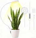 VC.Formark Clip On Plant Grow Lights for Indoor Plants Small Potted - Full Spectrum 3 Modes 10-Level Dimmer 3/9/12H Timer &amp Durable Metal Gooseneck for SucculentsHerbs