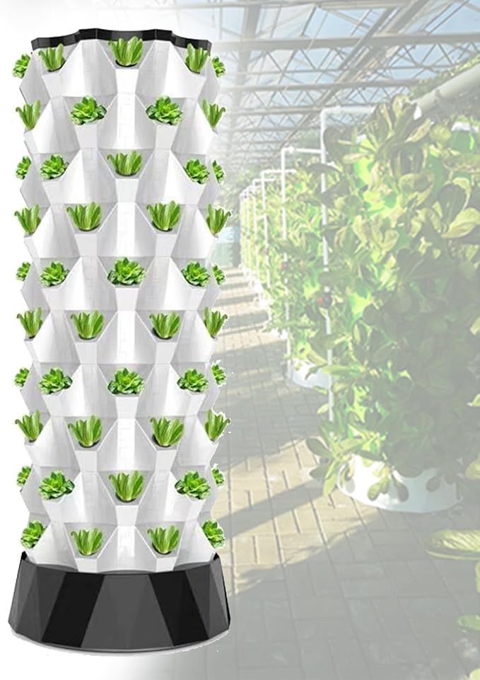 Hydroponics Tower Set Hydroponics Growing Tower Column Tower Planting Box Pineapple Tower Indoor Outdoor Hydroponic Equipment for Indoor Hydroponics Tower170cm
