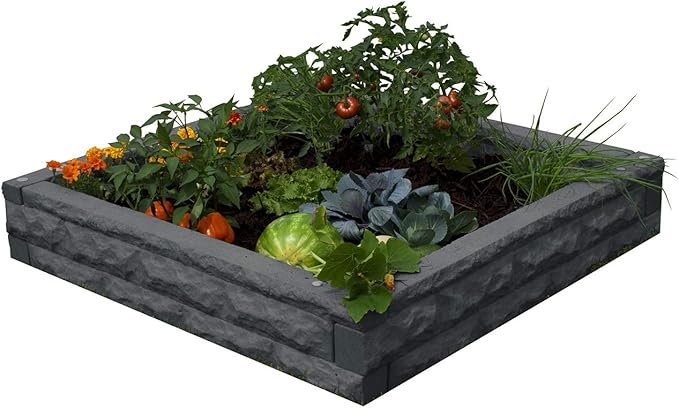 Good Ideas Garden Wizard Raised Bed Garden - Dark Granite