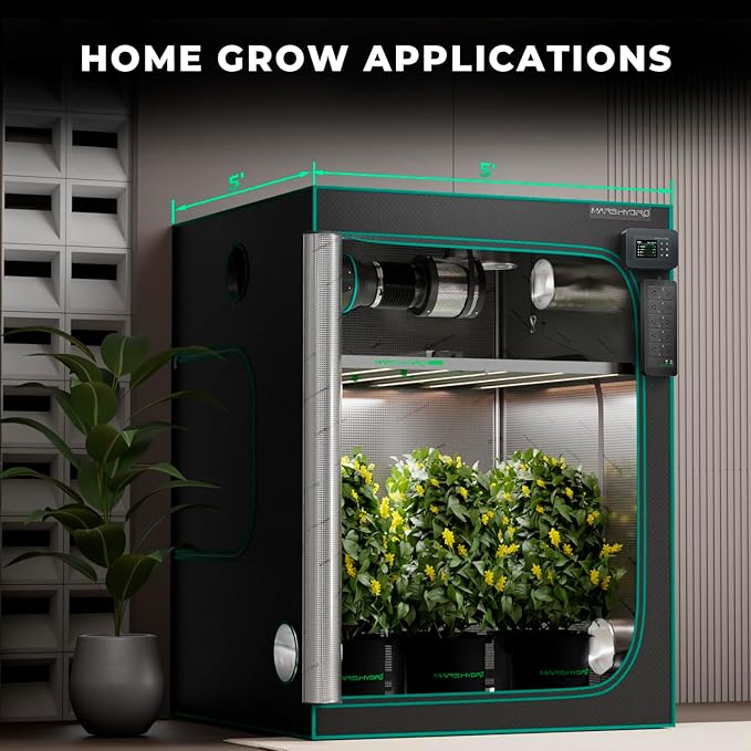 MARS HYDRO 2024 FC-E1000W Foldable Bar Style Led Grow Lights for Indoor Plants and iHub-Pro and Smart Sensor Kit: PPFD CO₂ and Soil Sensors
