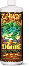 FoxFarm Bush Doctor Microbe Brew - Liquid Microbial Inoculant for Plants - Enhance Root Efficiency &amp Nutrient Uptake - Supports Hydroponic &amp Soil Applications for Flowers Vegetables &amp Tre