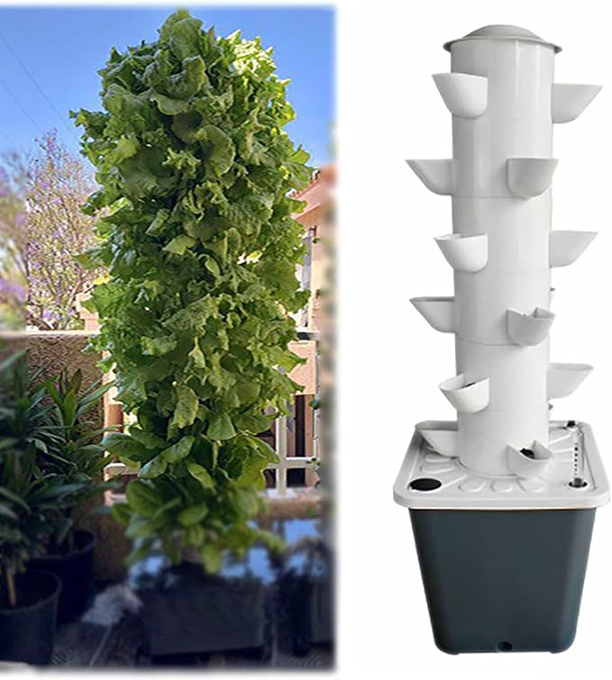 Hydroponics Growing System Kit TowerBest Large Herb Garden Lettuce Tomato Vegetable Herb Outdoor Indoor Hydroponics Growing System