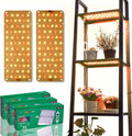 Grow Light 3-Pack 20W Ultra-Thin LED Grow Lights for Indoor Plants Full Spectrum 6/12/16H Timer Plant Light 132 LEDs Under Cabinet Plant Growing Lamp Strip for Seedlings Veg Flowers