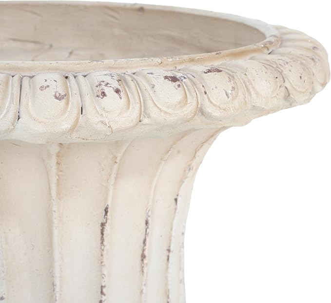 Planter Antique White 19.25'' H