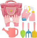 TOYANDONA 1set Boys and Girls Gardening Tool Set Shovel Rake Watering Can Gloves Apron and Tote Bag Garden Toys for Boys and Girls to Explore Nature and Learn Gardening Skills