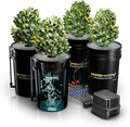 MARS HYDRO DWC Hydroponics Grow System Kit with Recirculating Top Drip 11W Air Pump Air Stone Hose &amp 4 Buckets 5 Gallon Deep Water Culture Indoor Hydroponic System
