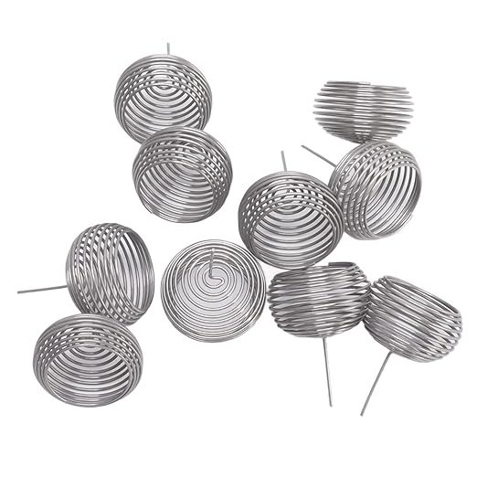 FLEXMAN 100Pcs Bonsai Fertilizer Basket Spherical Nutrition Box Tools Stainless Steel Automatic Planting Fertilizers Baskets for Home Garden Patio Farm