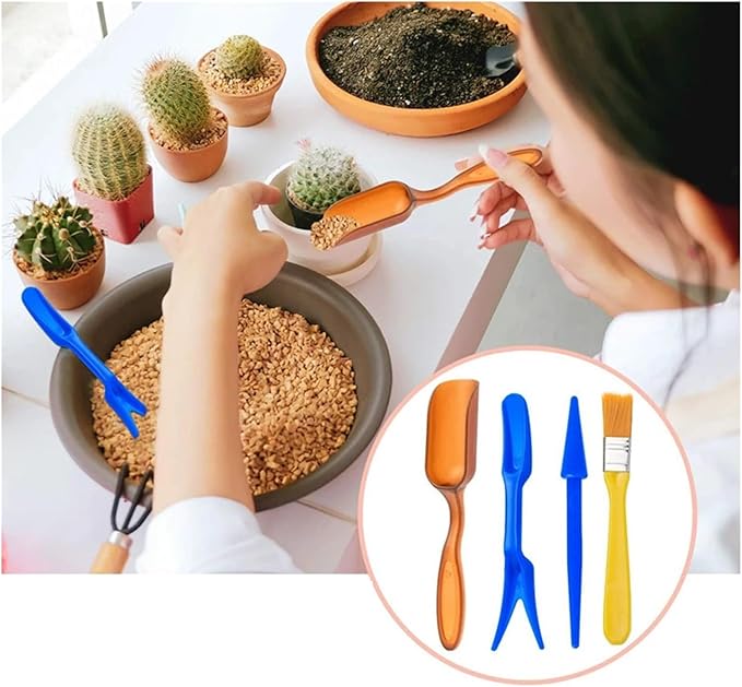 Mini Garden Planting Tool Set Bonsai Succulent Transplanting Miniature Fairy Gardening Hand Tools Flower Vegetable Potted