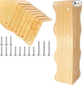 8-Pack Wood Grain Raised Garden Bed Corner Brackets 11x3x3 Metal Corner Supports with Screws Heavy-Duty Wave Edge Connectors for DIY Wooden Planter Boxes