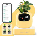 Smart Planter with App Control Self-Watering AI Plant Pot with LCD Display Interactive Desk Plant Companion for 100+ Plants Smart Indoor Planter with Pomodoro Timer80ml ReservoirCalendar-Yellow