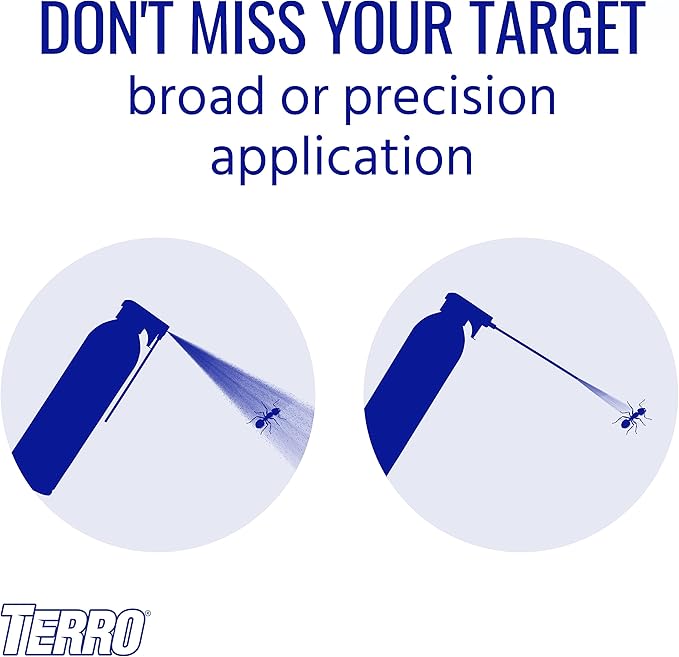 TERRO Ready to Use Indoor and Outdoor Carpenter Ant Termite and Carpenter Bee Killer Aerosol Spray - T1901SR - 2 Pack 32 Total Ounces