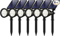 InnoGear Solar Lights Outdoor Waterproof Solar Garden Light for Outside Yard Landscape Lighting Pathway Spot Lights Spotlight Wall Light Auto On/Off Pack of 6 (White)