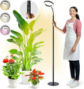 Grow Light for Tall Indoor Plants 60in Upgrade Pole ControllerRed Blue Warm Full Spectrum 95 LED Bead Plant Growing Lights with Floor StandAuto TimerDimmable Halo Ring Tree Growth Lamp
