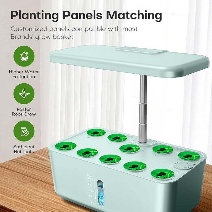 Ahopegarden Indoor Garden Hydroponics Growing System with Hydroponic Pods Kit