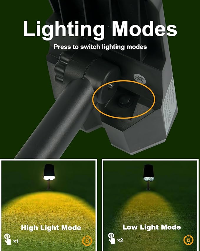 1 Pack Solar Powered Outdoor Spot Lights Outside Waterproof 20 LEDs Landscape Spotlights Dusk to Dawn for House Yard Tree Plants Walls Path Garden Statues Superior Accent Lamp Warm White