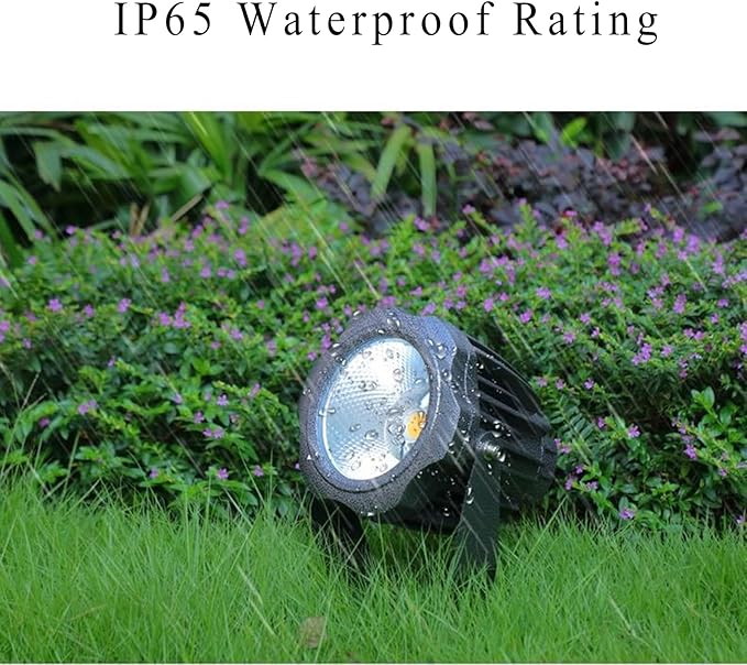 Outdoor LED Spotlight COB Flood Light IP65 Waterproof AC85-265V 360° Rotating Tree Lights for Outside Wall Advertising Signs Lawn Landscape Lighting