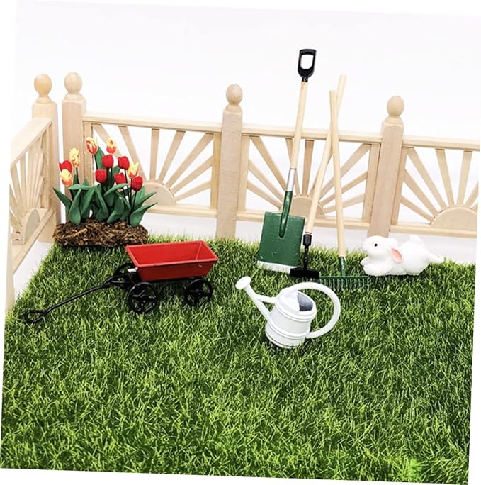 3 Sets Mini Gardening Tool Model Mini Accessory for Creative Decoration and Micro Garden Scenes