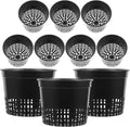 Net Pots for Hydroponics 8PCS Hydroponic Net Pots - Grow Baskets/Planting Cups (Indoor Bucket Farm Use)
