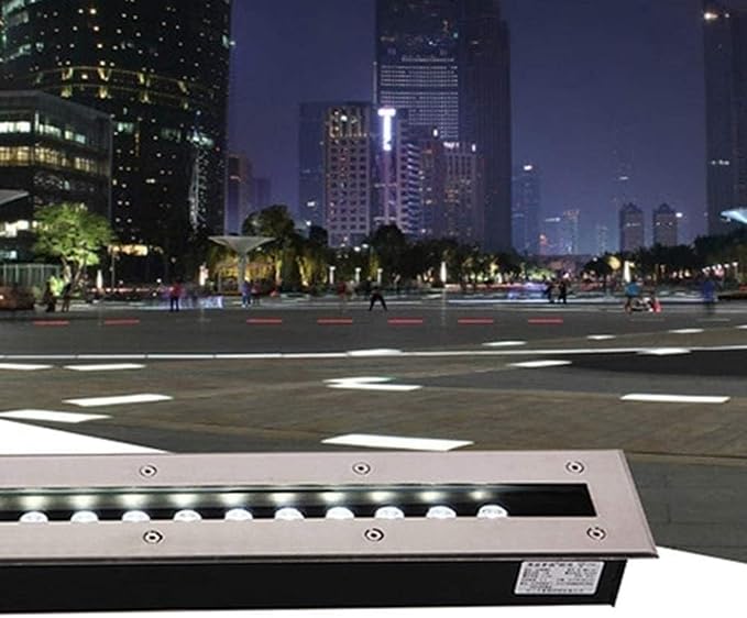 Buried Yard Lamp - Outdoor Recessed LED Spotlight Rectangular Linear Underground Lights IP67 Waterproof Landscape SpotlightYellow-6w
