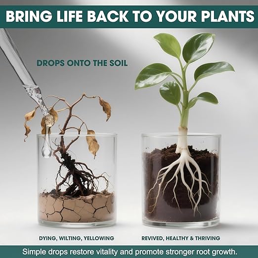 Root Drops – Liquid IBA Rooting Hormone for Cuttings | Speeds Up Propagation | Works in Water Soil Moss LECA | for Indoor Houseplants Like Pothos Monstera (4 oz)