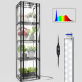 Indoor Greenhouse with Grow Light Mini Greenhouse with 4 Pack 36W Grow Lights for Indoor Plant Seed Start Seedling Seed Trays 11.8 W x 15.7 L x 59 H