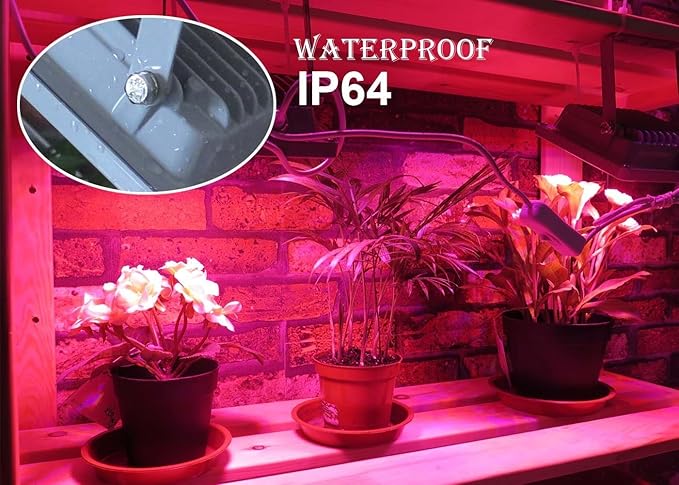 ACKE LED Grow Lights Full SpectrumPlant LightsGrowing Lamps 12W for Indoor PlantsHydropoincs