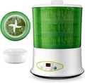 Home Smart Bean Sprout Machine Automatic Bean Sprout Machine Seed-Sprouter Kits Time and Temperature Control Water and Electricity Separation 1.8 L Wa