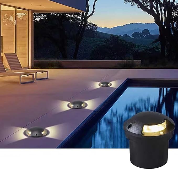 Outdoor Buried Lights - Ground LED Landscape Lights AC85-265V Recessed LED Floor Spotlights Side Emission