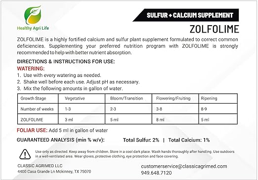 Healthy Agri Life - Sulfur Lawn and Plant Food Liquid - Soil Loosener and Conditioner- Great for Compact Soils Standing Water Poor Drainage