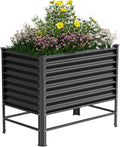 Galvanized Raised Garden Bed with Legs48×24×37in Large Metal Elevated Raised Planter Box Raised Garden Bed900lb Capacity with Drainage Holes for Vegetables Lawn Green Flowers Fruits Terrace