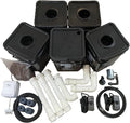 Recirculating Deep Water Culture RDWC Hydroponic Grow Kit System 5 Gallon 4 Site with Connected Reservoir