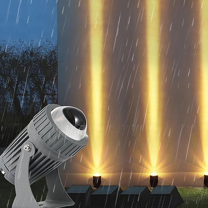 Outdoor LED Spotlights - 10W Narrow Beam Floodlight IP65 Waterproof Wall Lamp Landscape Lighting Adjustable Beam Angle Up Lights for Hotel Billboard BuildingWhite 24V