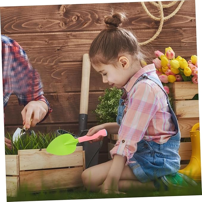 1set Boys and Girls Gardening Tool Set Boy Girl Garden Kit Rake Shovel Gloves Watering Can Apron and Tote Bag for Outdoor Fun and Learning Activities