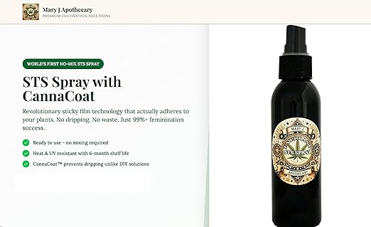STS Feminized Seed Making Spray 10 oz – No Mixing Required | Enhanced with Sticky Organic Canna_Coat for Maximum Effectiveness
