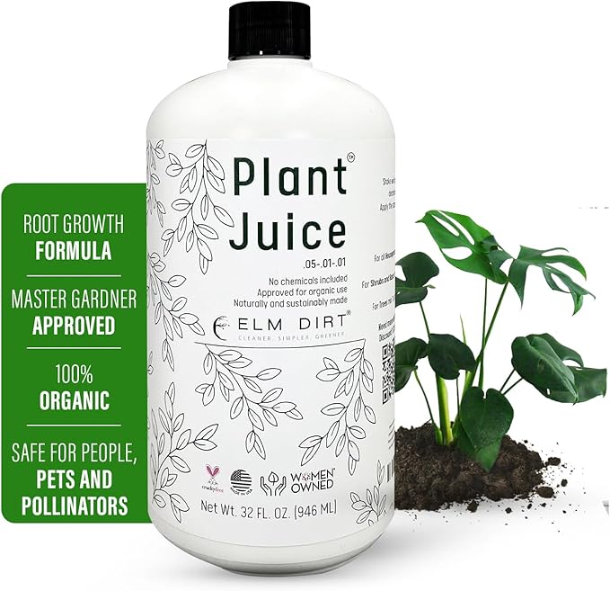 Elm Dirt Organic Fertilizer for All Plants - Indoor or Outdoor Earthworm Casting | Organic Plant Food for Houseplants Flowers &amp Gardens